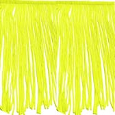 Neon színű vágott végű rojt 15 cm hosszú - GIALLO FLUO